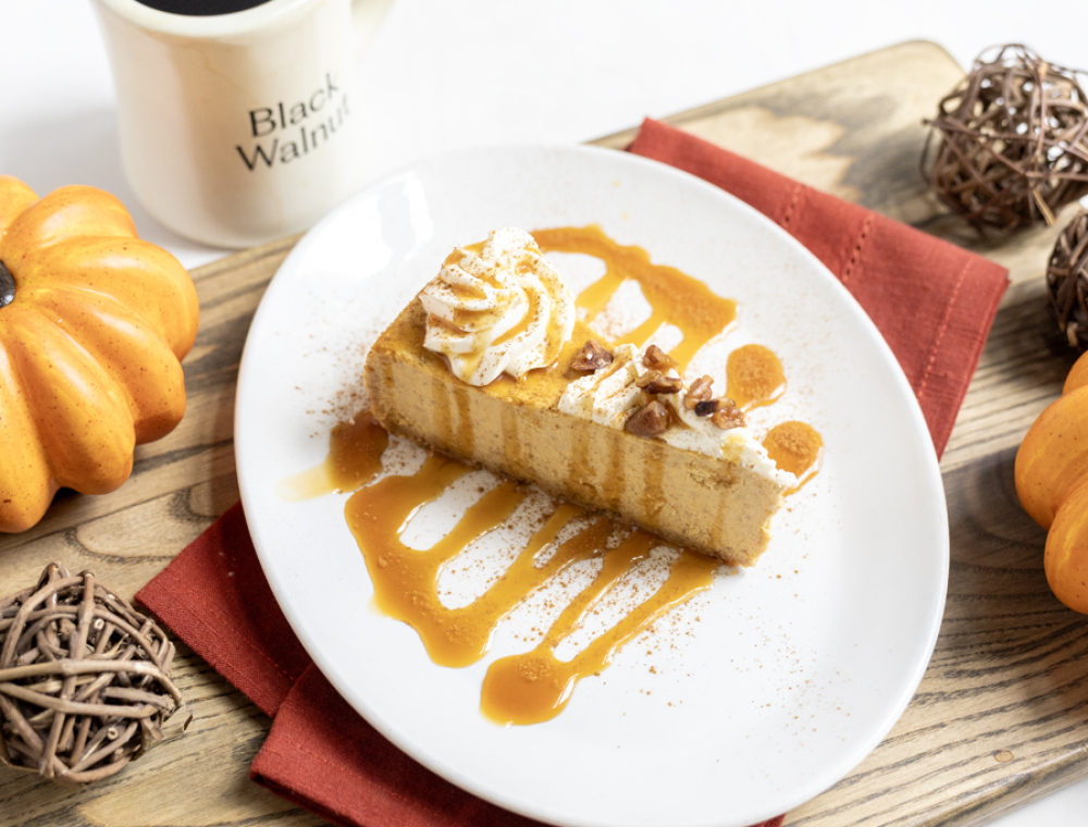 Pumpkin Cheesecake — A seasonal classic, available in select locations.
