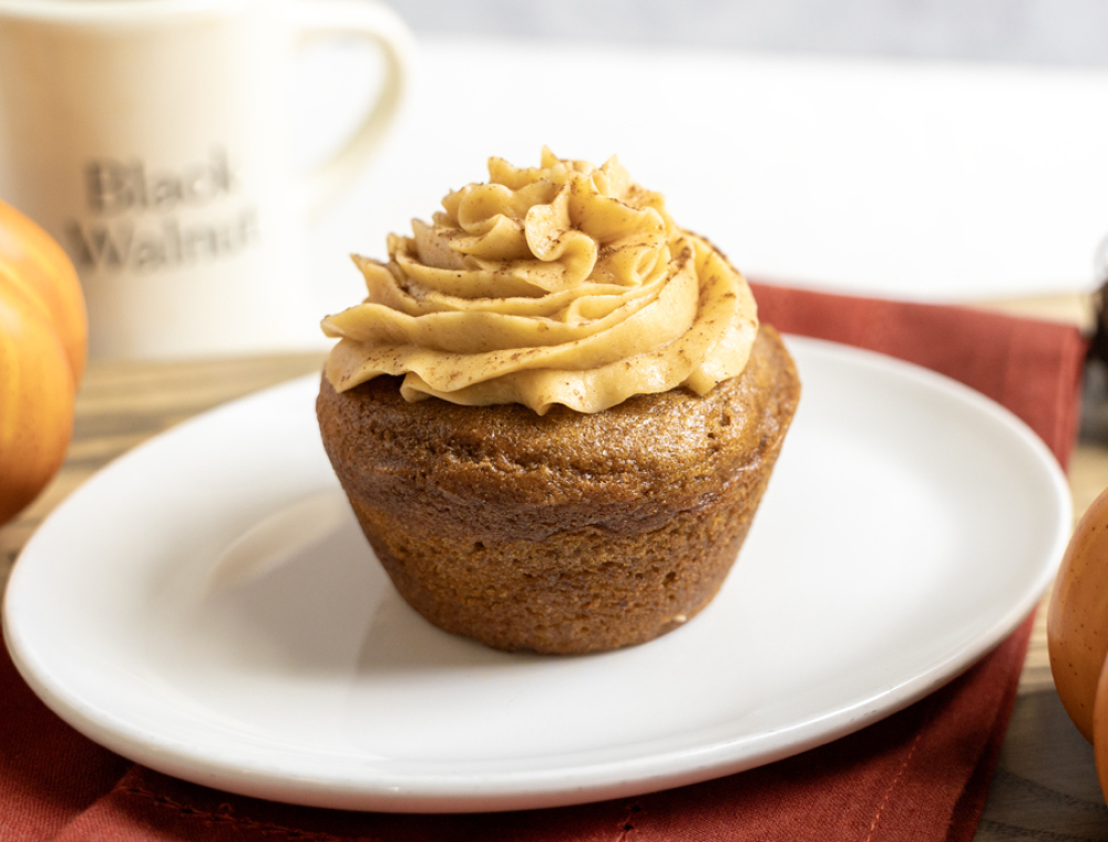 Pumpkin Muffin with Pumpkin Buttercream — This treat is sure to become a favorite.