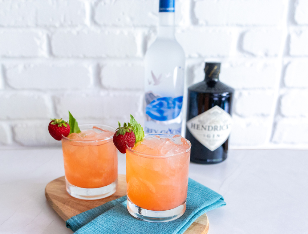 Our Berry and Basil Cooler needs your help! It can't decide between vodka or gin, so you get to choose. Every cocktail served is a vote cast, and by summer's end we'll have a new addition to our permanent menu. (Not Available at our Conroe Location). <br /><br/>So far (as of Sept. 2nd) Vodka is more popular by 58% of the orders!