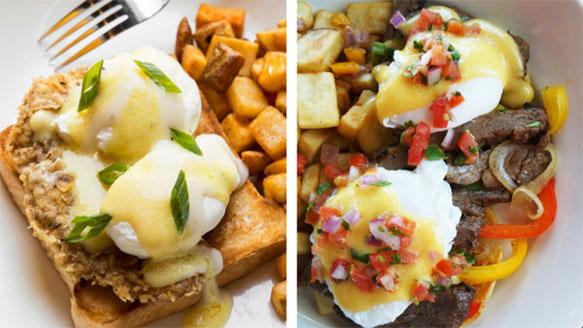 Try our tasty Eggs Benedicts