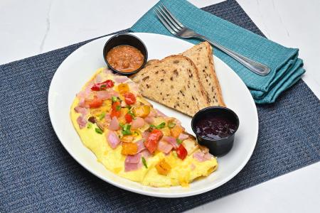 Ham & Smoked Cheddar Omelet