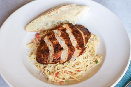 Blackened Fettuccine Alfredo